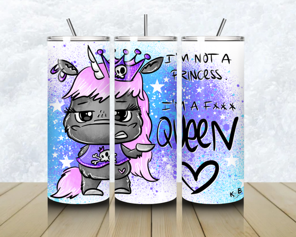 Thermobecher mit Steckdeckel " F****QUEEN 4"