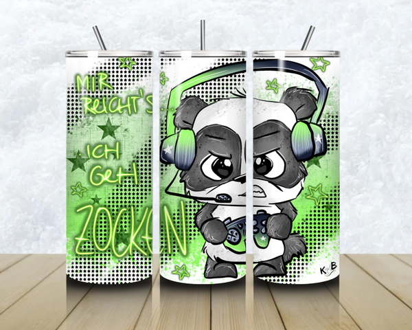 Thermobecher mit Steckdeckel " ICH GEH ZOCKEN BOY 2"