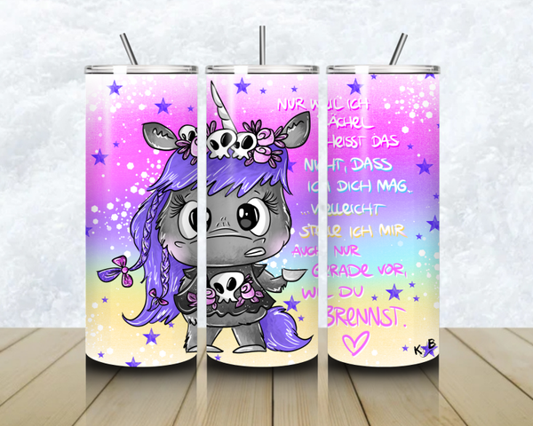 Thermobecher mit Steckdeckel "CUTE BUT GRUMPY 3"