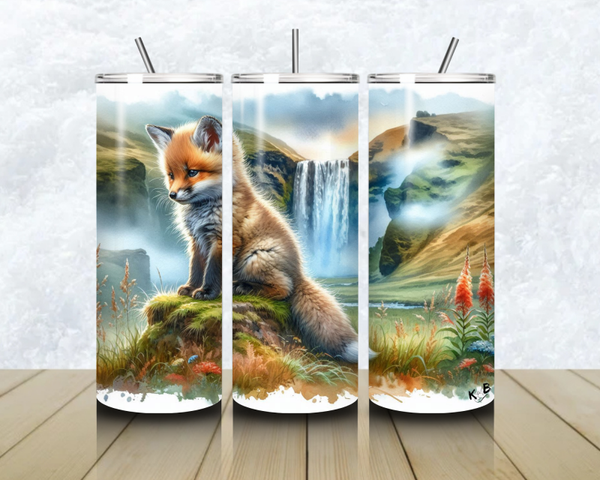 Thermobecher mit Steckdeckel "Fuchs Design 1"