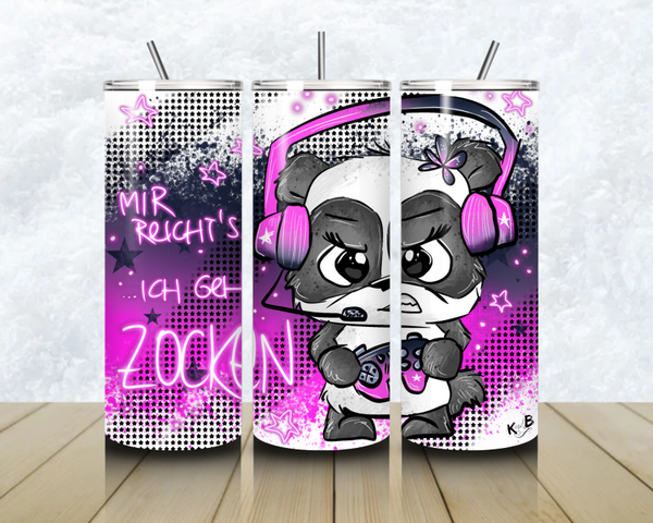 Thermobecher mit Steckdeckel "Design ICH GEH ZOCKEN GIRL 2"