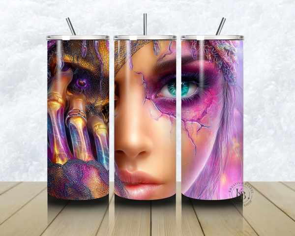 🐉💫 Thermobecher – „Drachenseele – Magisches Erwachen“ – 20 OZ inkl. Strohhalm