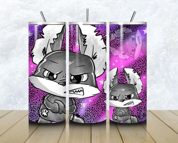 Thermobecher mit Steckdeckel "GRUMPYFOX 2"