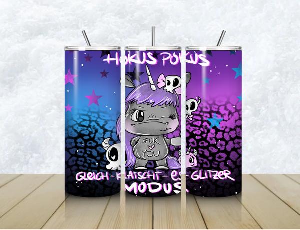 Thermobecher mit Steckdeckel "HOKUS POKUS 1"