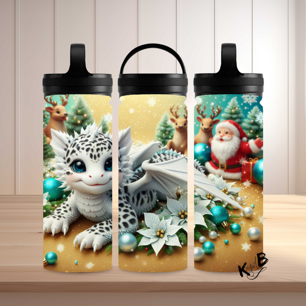 Thermoflasche "niedlicher Drache Weihnachtszauber 29"