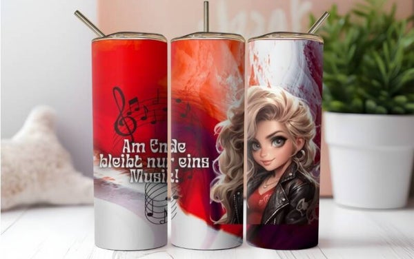 Thermobecher "Am Ende bleibt nur eins Musik"