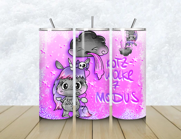 Schnubbi - Design Thermobecher mit Steckdeckel "KOTZWOLKE 2"