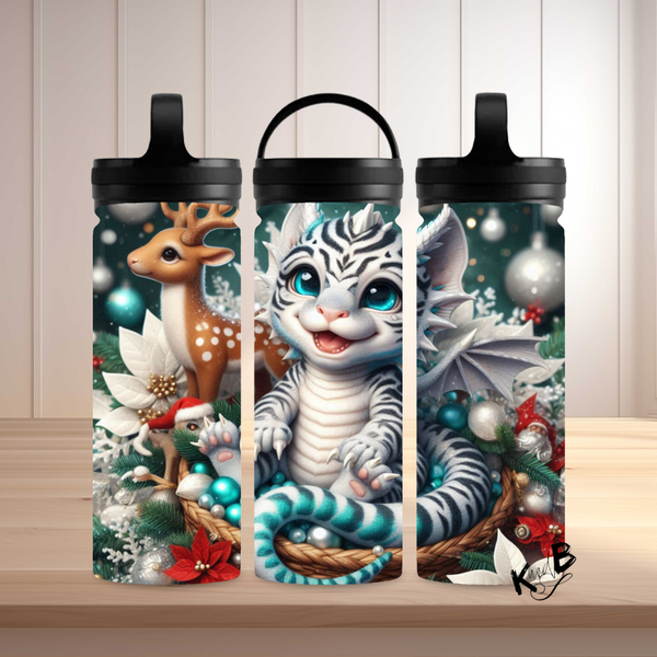 Thermoflasche "niedlicher Drache Weihnachtszauber 32"