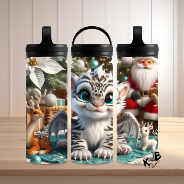 Thermoflasche "niedlicher Drache Weihnachtszauber 33"