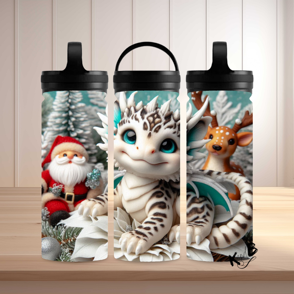 Thermoflasche "niedlicher Drache Weihnachtszauber 34"