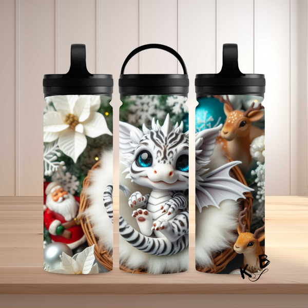 Thermoflasche "niedlicher Drache Weihnachtszauber 35"