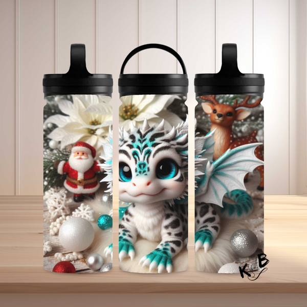 Thermoflasche "niedlicher Drache Weihnachtszauber 36"