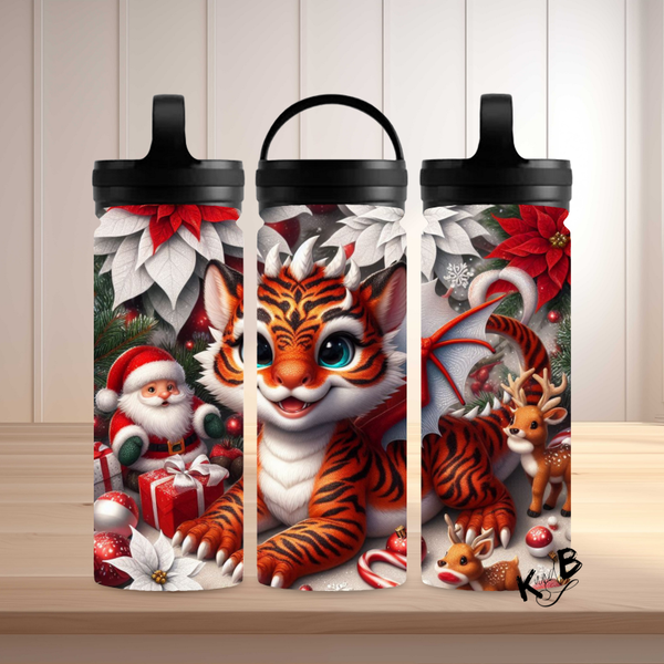 Thermoflasche "niedlicher Drache Weihnachtszauber 39"