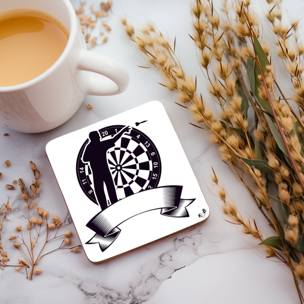 🎯 Personalisierbarer MDF-Untersetzer „Dartliebe“