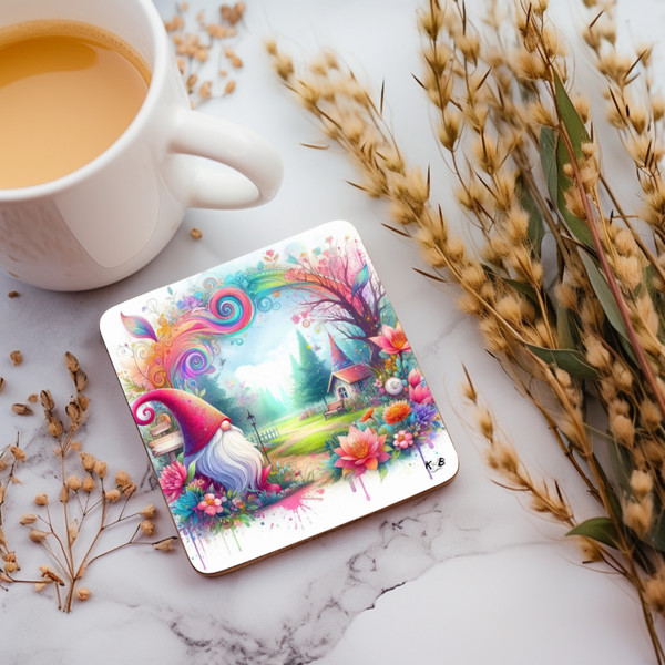 Untersetzer "Wichtel in Landschaft"