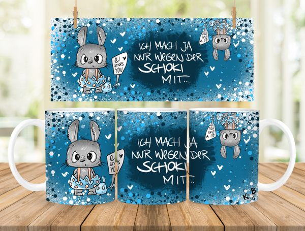 Tasse Design 1 aus dem Set Ei Stups you (blau)