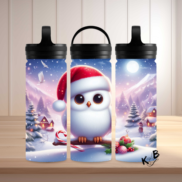 Thermoflasche "weiße Eule"