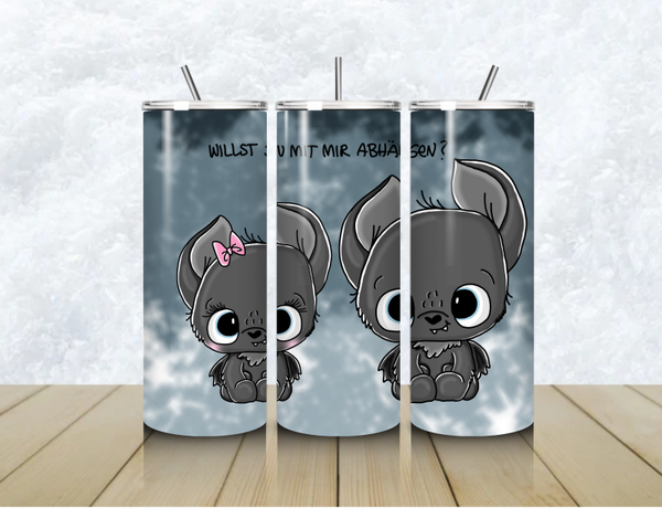 Thermobecher mit Steckdeckel "Floppi & Floppilinchen LITTLE