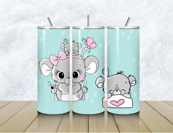 Thermobecher mit Steckdeckel "MÄUSELlEBE"