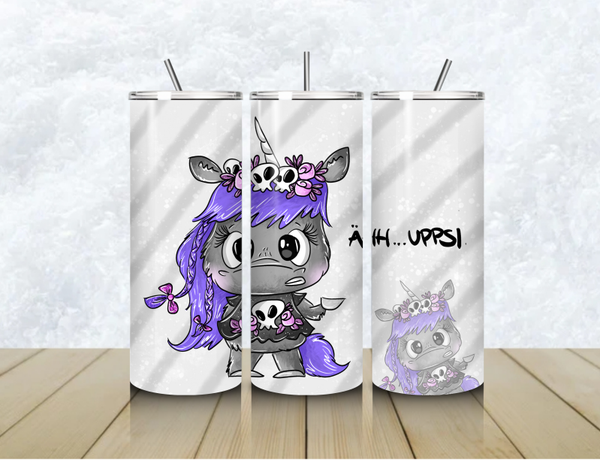 Thermobecher mit Steckdeckel "ÄHH...UPPSI