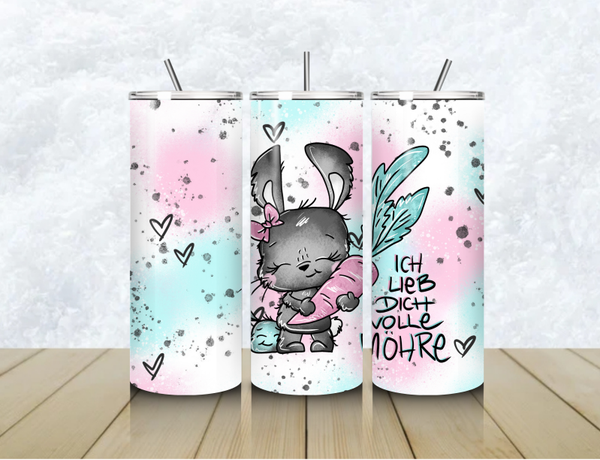 Thermobecher mit Steckdeckel "ICH LIED DICH VOLLE MÖHRE"