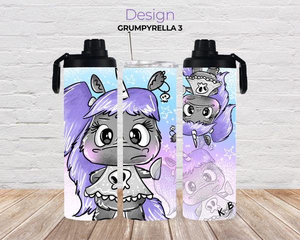 Thermobecher mit 2 Schraubverschlüssen "Grumpyrella 3"