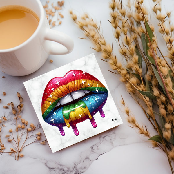 Untersetzer "Kussmund"