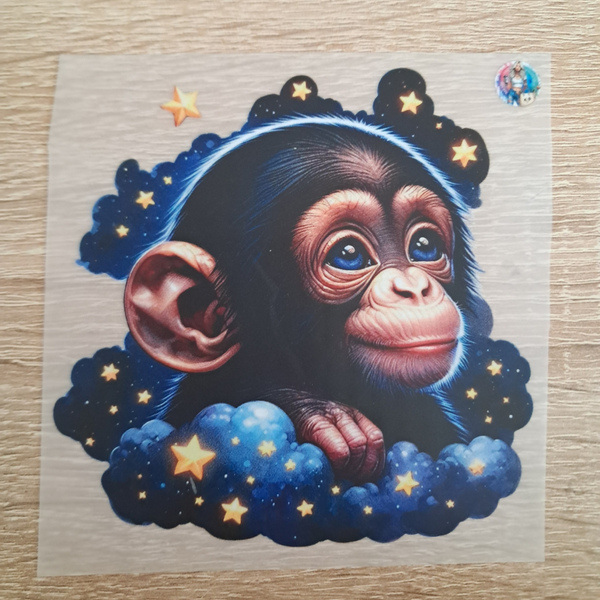 Affe Hintergrund Himmel mit Sternen