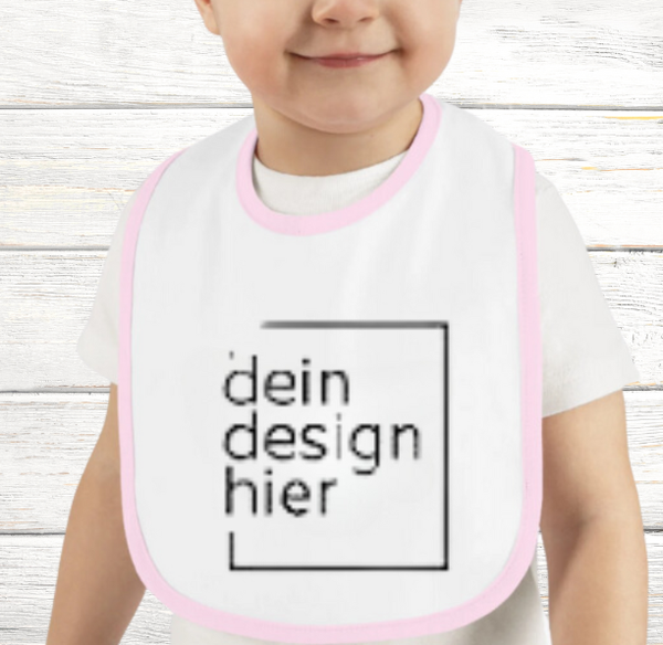 🍼 Baby-Lätzchen – ohne Motiv | Wunschdesign wählbar