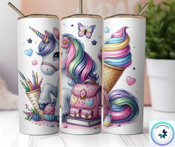 Thermobecher mit Steckdeckel " Einschulung"