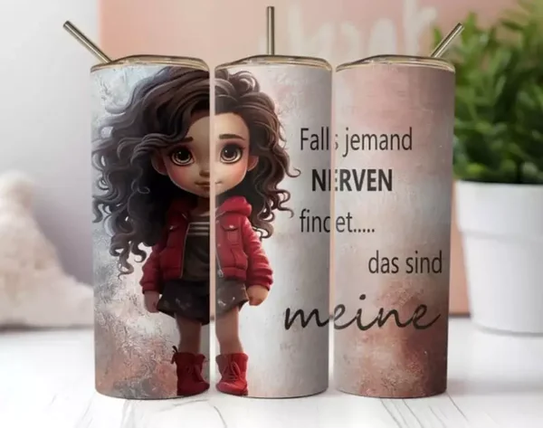 Thermobecher "Falls jemand Nerven findet ....... das sind meine!"