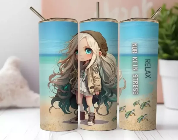 Thermobecher "Relax- Nur keine Stress"