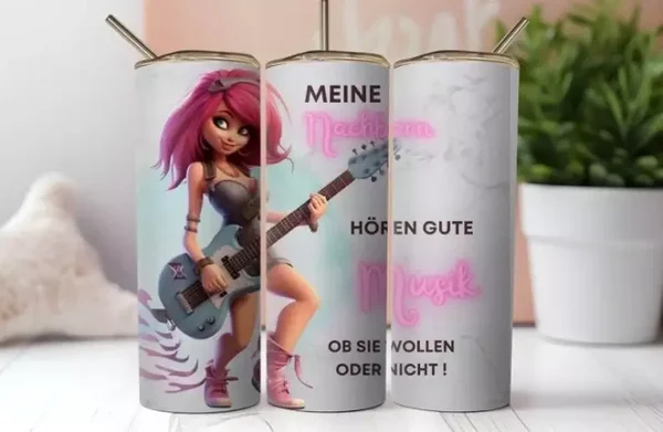 Thermobecher "Meine Nachbarn hören gute Musik ob sie wollen oder nicht !