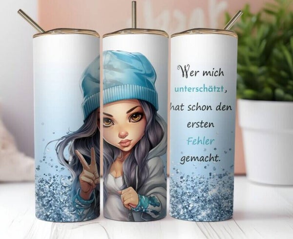 Thermobecher "Wer mich unterschätzt hat schon den ersten Fehler gemacht"