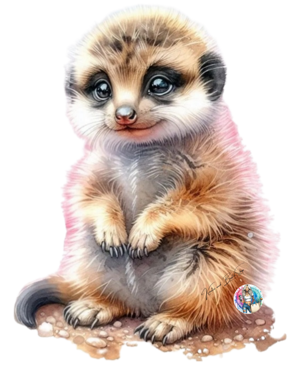 Erdmännchen, das sich im Sand entspannt