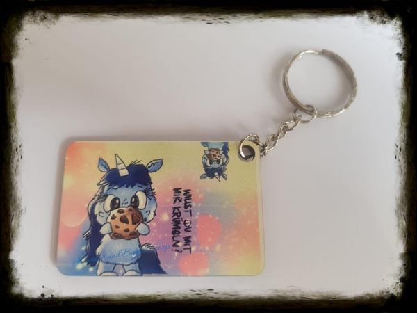 Schlüsselanhänger Krümelhorn "Willst du mit mir Krümeln"