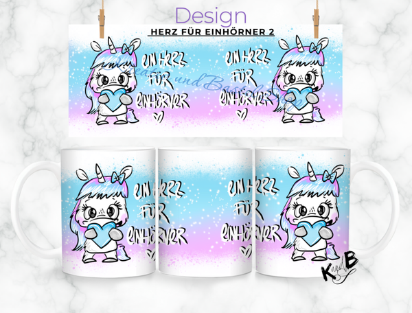 Tasse "HERZ FÜR EINHÖRNER 2"