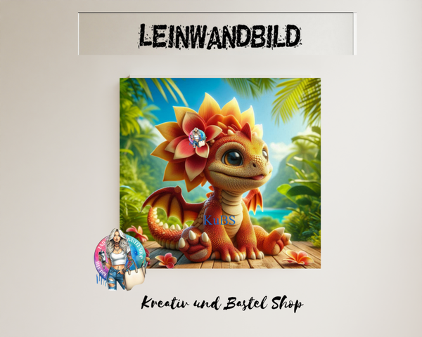 Leinwand "Blumendrache"