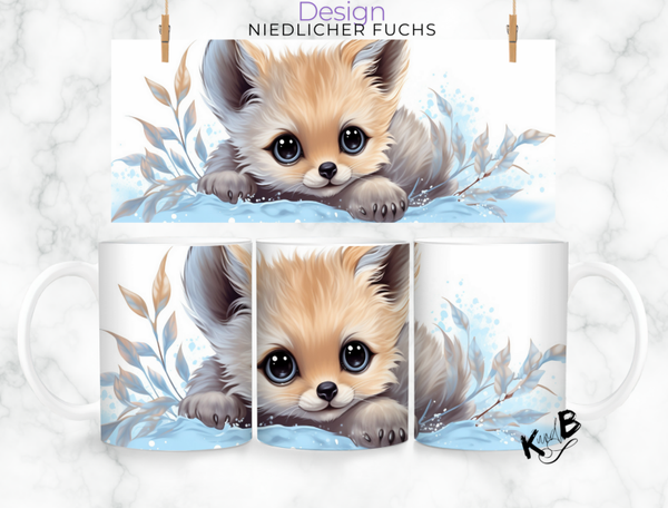 Tasse mit Motiv| Kaffeetasse | Geschenkidee - Design- niedlicher Fuchs