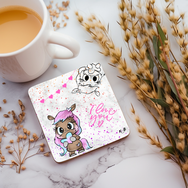 Untersetzer "I love you"