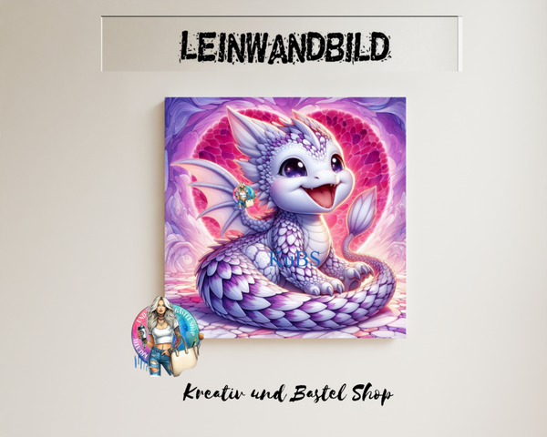 Leinwand "Drache rosa"
