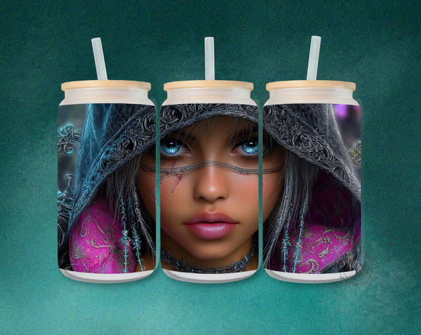 🖤 Frosted Glas-Can „Elli’s Schattenblick“