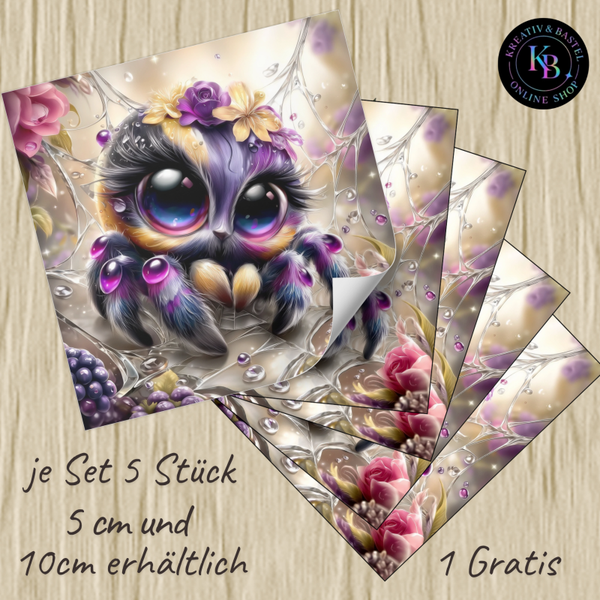 Release Paper Motiv "Flora die Zauberspinne"