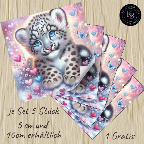 Release Paper Motiv "Luna Magischer Baby Leopard"