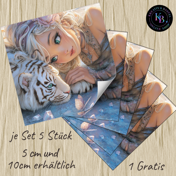 Release Paper Motiv "Selina und der Tigerfreund"