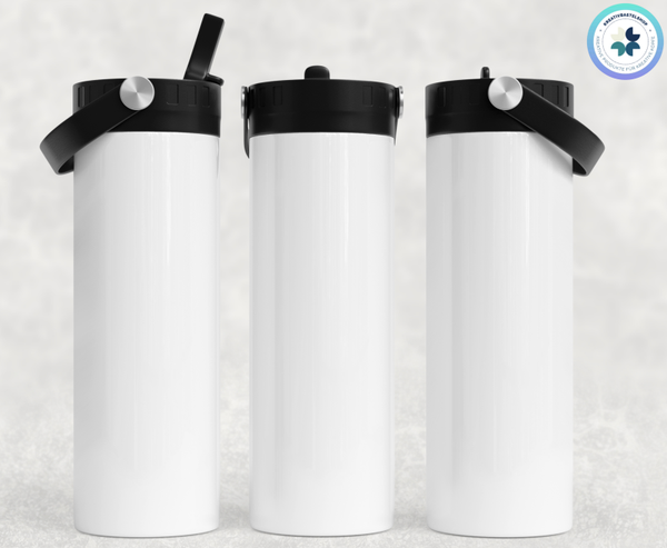 Thermobecher zum Schraubenverschluss und Henkel