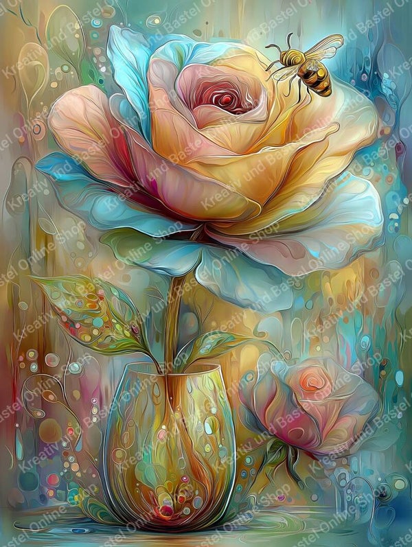 🌙 Diamond Painting  „Blütenleuchten – Die Sprache der Farben“ (Cleodora)