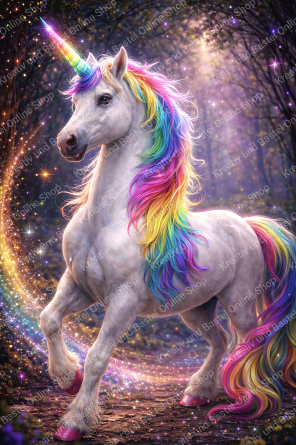 🌙 Diamond Painting „Regenbogenhüter des Sternenpfads“ by (Sternchen)