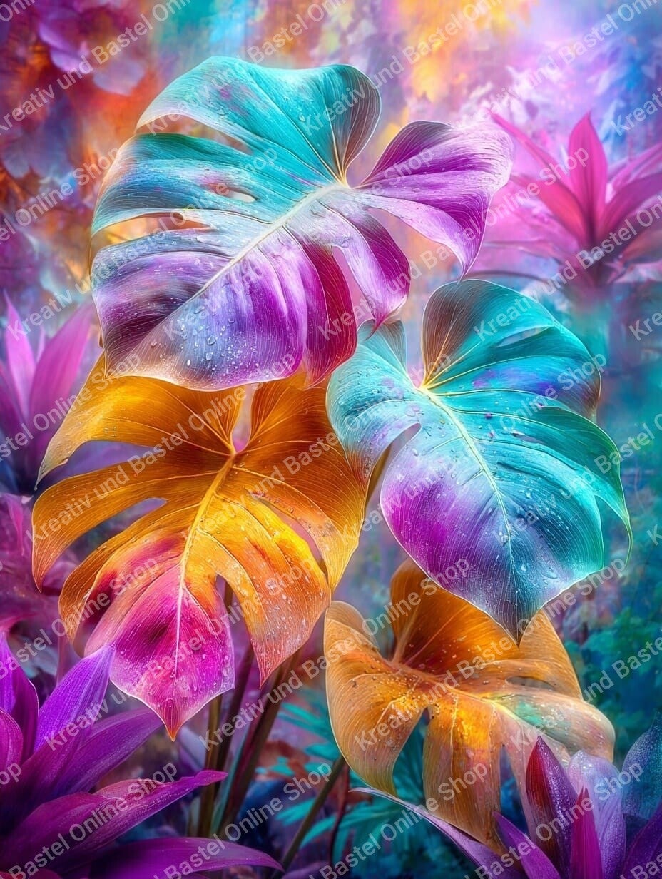 🌙 Diamond Painting  „Tropische Farbmagie“ by Cleodora