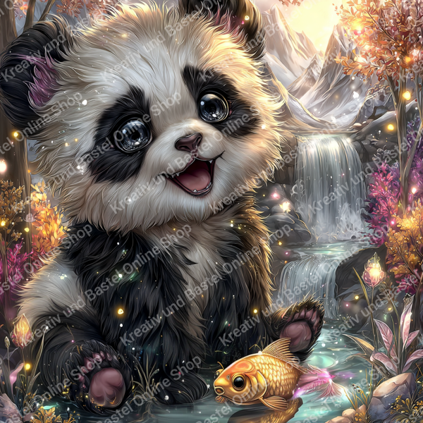 🌙 Diamond Painting „Lichtfunken im Bergtal“ by Lisa AI